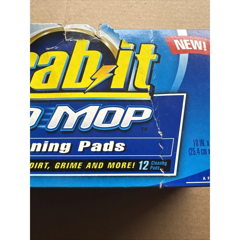 GRAB IT GO MOP Mopping System Cleaning Refill Pads 10-Pack Discontinued Open Box